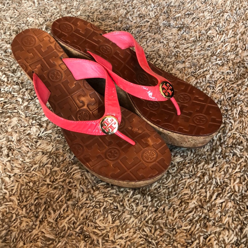 Tory Burch high heel flip flops